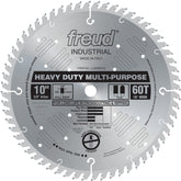 Freud LU82M010 Circular Saw Blade, 10 in Dia, 5/8 in Arbor, 60-Teeth, Carbide Cutting Edge